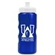 a metallic blue bottle & white lid mini peak - 22 oz tritan(tm) metalike bottle with pushpull lid