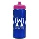 a metallic blue bottle & pink lid mini peak - 22 oz tritan(tm) metalike bottle with pushpull lid