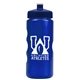 a metallic blue bottle & navy blue lid mini peak - 22 oz tritan(tm) metalike bottle with pushpull lid