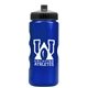 a metallic blue bottle & black lid mini peak - 22 oz tritan(tm) metalike bottle with pushpull lid