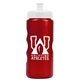 a metallic red bottle & white lid mini peak - 22 oz tritan(tm) metalike bottle with pushpull lid