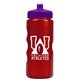 a metallic red bottle & violet lid mini peak - 22 oz tritan(tm) metalike bottle with pushpull lid