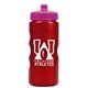 a metallic red bottle & pink lid mini peak - 22 oz tritan(tm) metalike bottle with pushpull lid
