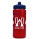 a metallic red bottle & navy blue lid mini peak - 22 oz tritan(tm) metalike bottle with pushpull lid