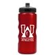 a metallic red bottle & black lid mini peak - 22 oz tritan(tm) metalike bottle with pushpull lid