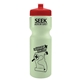 a red 28 oz glow - in - the - dark sports bottle