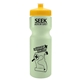a yellow 28 oz glow - in - the - dark sports bottle