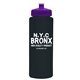 a black bottle & violet lid the athlete - 32 oz sports premium bottle