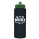 a black bottle & green lid the athlete - 32 oz sports premium bottle
