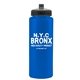 a blue bottle & black lid the athlete - 32 oz sports premium bottle