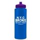 a blue bottle & violet lid the athlete - 32 oz sports premium bottle
