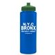 a blue bottle & green lid the athlete - 32 oz sports premium bottle