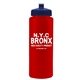 a red bottle & navy blue lid the athlete - 32 oz sports premium bottle