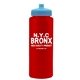 a red bottle & cyan lid the athlete - 32 oz sports premium bottle