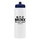 a white bottle & navy blue lid the athlete - 32 oz sports premium bottle
