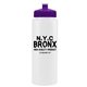 a white bottle & violet lid the athlete - 32 oz sports premium bottle