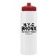 a white bottle & red lid the athlete - 32 oz sports premium bottle