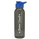 a transparent smoke bottle & royal blue lid the outdoorsman - 24 oz tritan(tm) bottle with drink thru lid