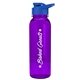 a transparent violet bottle & royal blue lid the outdoorsman - 24 oz tritan(tm) bottle with drink thru lid