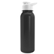 a black bottle & white lid terrain - 24 oz metallike bottle with drink thru lid