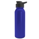 a blue bottle & black lid terrain - 24 oz metallike bottle with drink thru lid