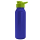 a blue bottle & lime green lid terrain - 24 oz metallike bottle with drink thru lid