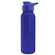 aerial view a blue bottle & royal blue lid terrain - 24 oz metallike bottle with drink thru lid, image 1 of 2