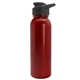 a red bottle & black lid terrain - 24 oz metallike bottle with drink thru lid