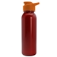 a red bottle & orange lid terrain - 24 oz metallike bottle with drink thru lid