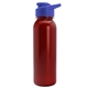a red bottle & royal blue lid terrain - 24 oz metallike bottle with drink thru lid