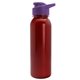 a red bottle & violet lid terrain - 24 oz metallike bottle with drink thru lid