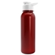 a red bottle & white lid terrain - 24 oz metallike bottle with drink thru lid