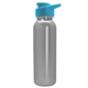 a silver bottle & cyan lid terrain - 24 oz metallike bottle with drink thru lid