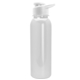 a white bottle & white lid terrain - 24 oz metallike bottle with drink thru lid