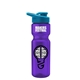 a violet bottle & cyan lid champion - 28 oz transparent bottle with drink thru lid