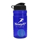 a blue bottle & black lid & cyan mixing ball groove 20 oz tritan(tm) shaker bottle with flip lid and mixing ball