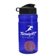 a blue bottle & black lid & orange mixing ball groove 20 oz tritan(tm) shaker bottle with flip lid and mixing ball