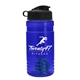 a blue bottle & black lid & royal blue mixing ball groove 20 oz tritan(tm) shaker bottle with flip lid and mixing ball