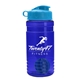 a blue bottle & cyan lid & royal blue mixing ball groove 20 oz tritan(tm) shaker bottle with flip lid and mixing ball