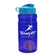 a blue bottle & cyan lid & violet mixing ball groove 20 oz tritan(tm) shaker bottle with flip lid and mixing ball
