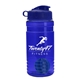 a blue bottle & reflex blue lid & royal blue mixing ball groove 20 oz tritan(tm) shaker bottle with flip lid and mixing ball