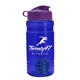 a blue bottle & violet lid & royal blue mixing ball groove 20 oz tritan(tm) shaker bottle with flip lid and mixing ball