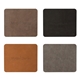 a group of hackler leather mouse pad