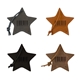 a group of stella leather star ornament