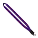 aerial view a purple 3/4 smooth nylon lanyard with snap - buckle release o - ring, image 1 of 2