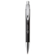 aerial view a black/silver asia click ballpoint pen, image 1 of 3