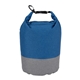 aerial view a blue brighton 5l waterproof two - tone dry bag, image 1 of 3