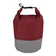 aerial view a red brighton 5l waterproof two - tone dry bag, image 1 of 3