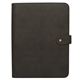 aerial view a black kapston(r) natisino zippered padfolio, image 1 of 3