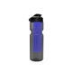 a smoke bottle & black lid & translucent blue infuser champion - 28 oz transparent bottle with flip lid and large infuser